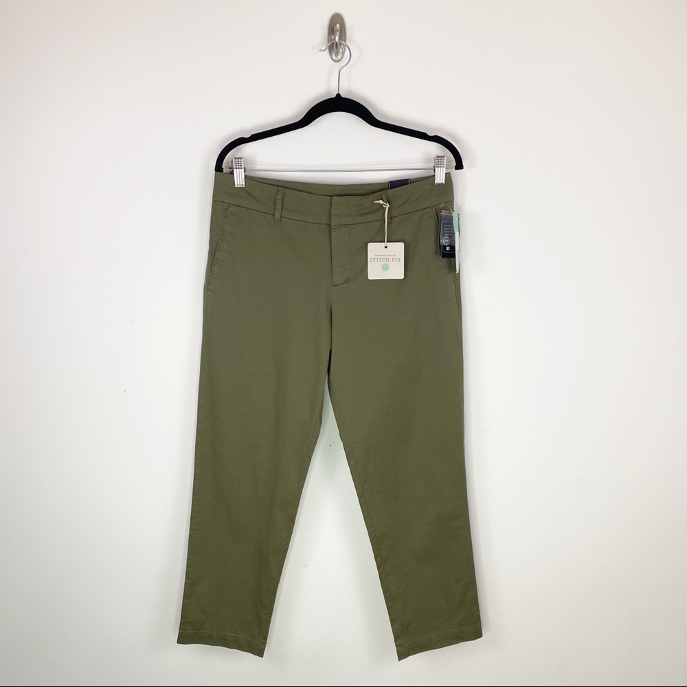 Kut from the Kloth x Stitch Fix Taylor Cropped Trousers Size 8 NWT